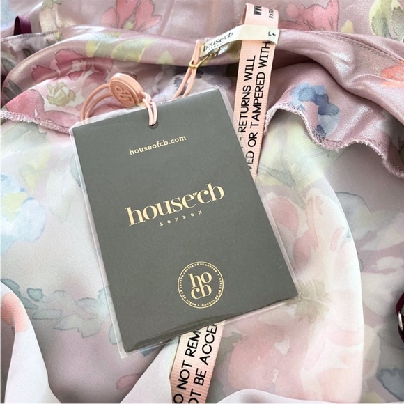 NEW House of CB Aria Floral Maxi Dress Mauve Large+ (XL) - Picture 15 of 17